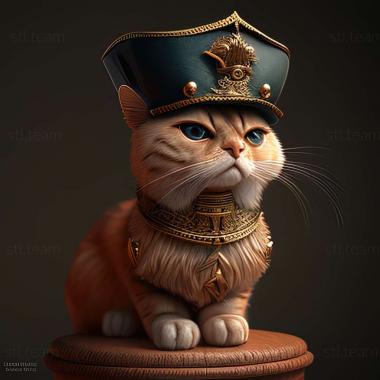 3D model Napoleon cat (STL)